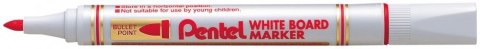 Ekonomiczny marker do białych tablic czerwony MW85-B PENTEL suchościeralny Pentel Ekonomiczny marker do białych tablic czerwony MW85-B PENTEL suchościeralny Pentel