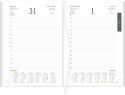 Kalendarz dzienny B6D Vivella, 2027, 216 B6DB GRAFIT, WOKÓŁ NAS Wokół Nas
