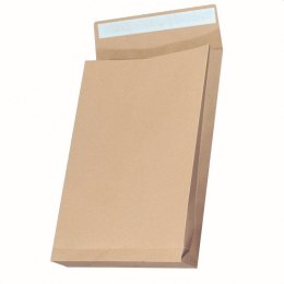 Koperty RBD z taśmą silikonową OFFICE PRODUCTS, HK, B4, 250x353mm, 130gsm, 25szt., brązowe Office Products