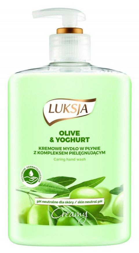 LUKSJA Mydło w płynie z dozownikiem 500 ml OLIVE&YOGHURT 8902 Luksja LUKSJA Mydło w płynie z dozownikiem 500 ml OLIVE&YOGHURT 8902 Luksja