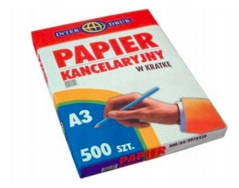 Papier kancelaryjny A3 kratka(500) INTERDRUK Interdruk Papier kancelaryjny A3 kratka(500) INTERDRUK Interdruk