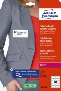 Samoprzylepne identyfikatory 80 _ 50 mm, 20 ark., niebieska ramka, sztuczny jedwab, L4787_20, Avery Zweckform Avery Zweckform