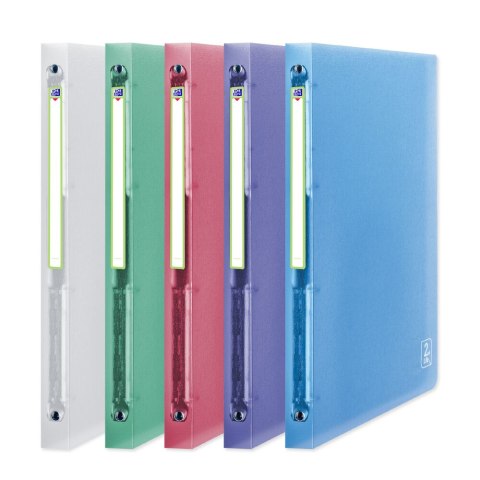 Segregator ringowy OXFORD 2LIFE A4/20mm/4R, PP miks kolorów 400059560 Oxford