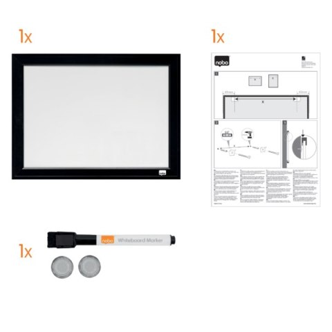 Tablica suchościeralna Nobo z czarną ramą, 585 x 430 mm 1903785 Nobo Tablica suchościeralna Nobo z czarną ramą, 585 x 430 mm 1903785 Nobo