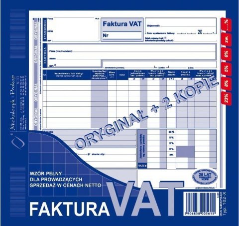 102-XE/N Fak.VAT 2/3 A4(peł or +2kop)MICHALCZYK I PROKOP Michalczyk i Prokop 102-XE/N Fak.VAT 2/3 A4(peł or +2kop)MICHALCZYK I PROKOP Michalczyk i Prokop