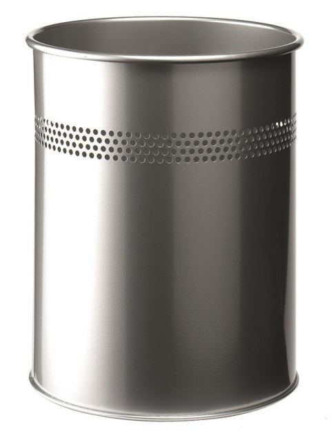 Kosz na śmieci DURABLE metalowy okrągły 15L srebrny 330023 Durable Kosz na śmieci DURABLE metalowy okrągły 15L srebrny 330023 Durable