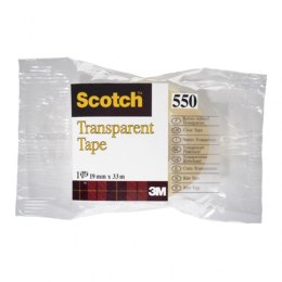 Nowy indeks tak1280011 Taśma biurowa SCOTCH transparent (550), 19mm, 33m, w folii Scotch 3M
