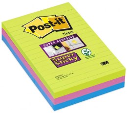 Bloczek_samoprzylepny POST-IT_ Super Sticky w linie (660 - 3 SSUC), 102x1 Post-It 3M