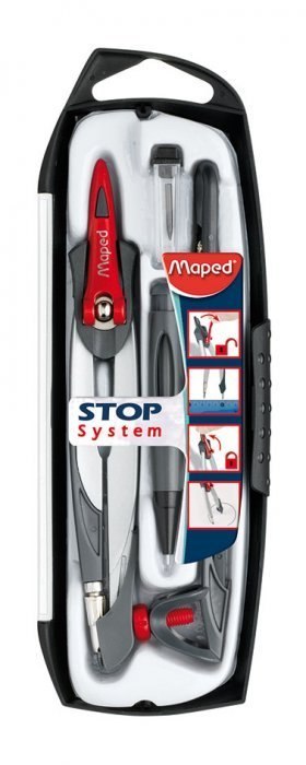 Cyrkiel STOP SYSTEM 5 elementów 196101 MAPED Maped Cyrkiel STOP SYSTEM 5 elementów 196101 MAPED Maped