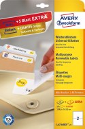 Etykiety uniwersalne L4734REV-25 199,6x143,5 30 ark., usuwalne, Avery Zweckform (X) Avery Zweckform