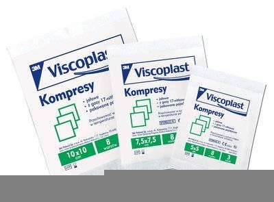 Kompresy jałowe bawełniane 10x10cm YP209000154 VISCOPLAST Viscoplast 3M