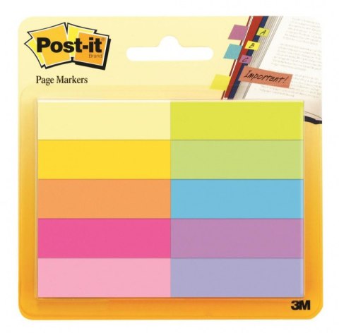 Zakładki indeksujące POST-IT_ (670-10AB), papier, 12,7x44,4mm, 10x50 kart., mix kolorów, 3M-UU011061478 Post-It 3M Zakładki indeksujące POST-IT_ (670-10AB), papier, 12,7x44,4mm, 10x50 kart., mix kolorów, 3M-UU011061478 Post-It 3M