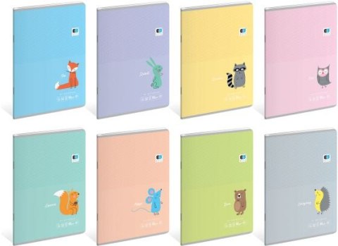 Zeszyt A5 32k kratka B&B Kids Pastel Interdruk Zeszyt A5 32k kratka B&B Kids Pastel Interdruk